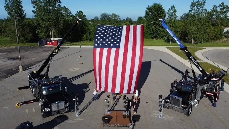 Preferred rotators displaying the American flag