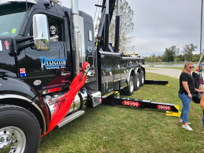Preferred truck dressed for a fall event